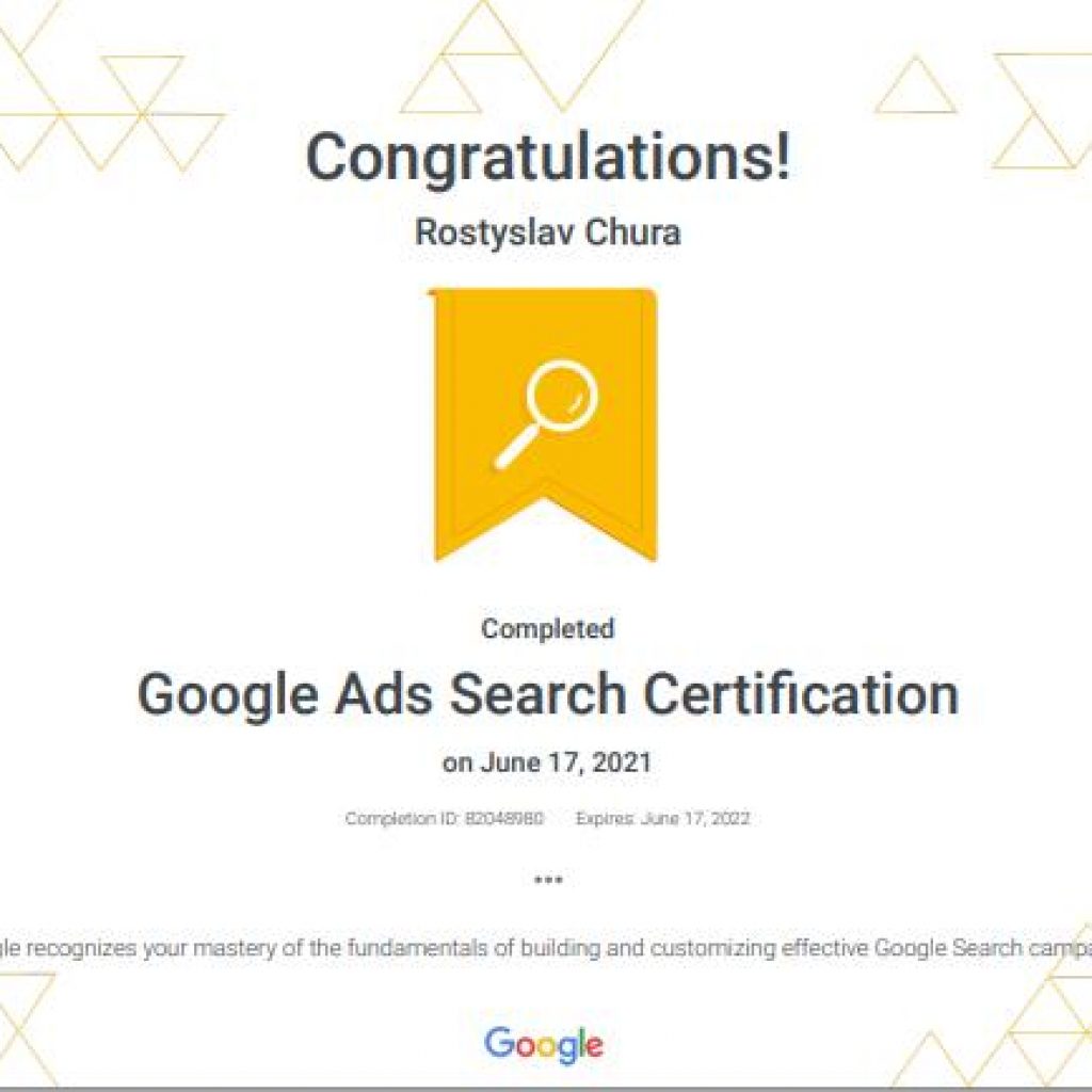 Google ads certif